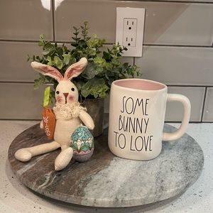 NWT - RAE DUNN “SOME BUNNY TO LOVE” Double Sided Easter Mug
